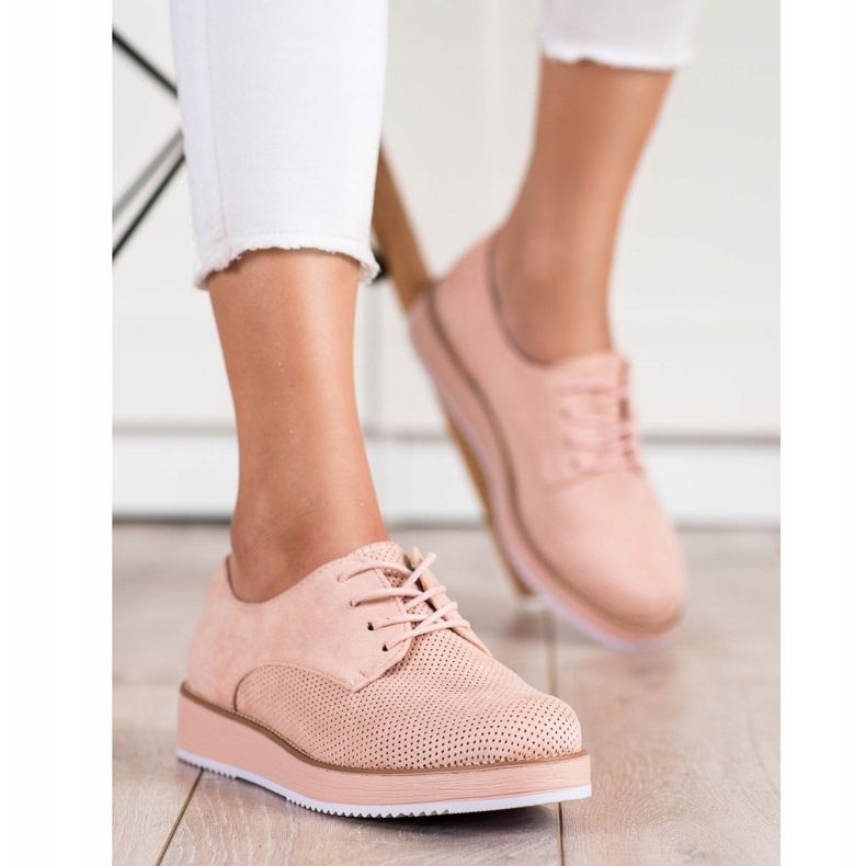 Renda Zapatos Kalsic en la plataforma rosa 2