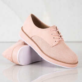 Renda Zapatos Kalsic en la plataforma rosado 4