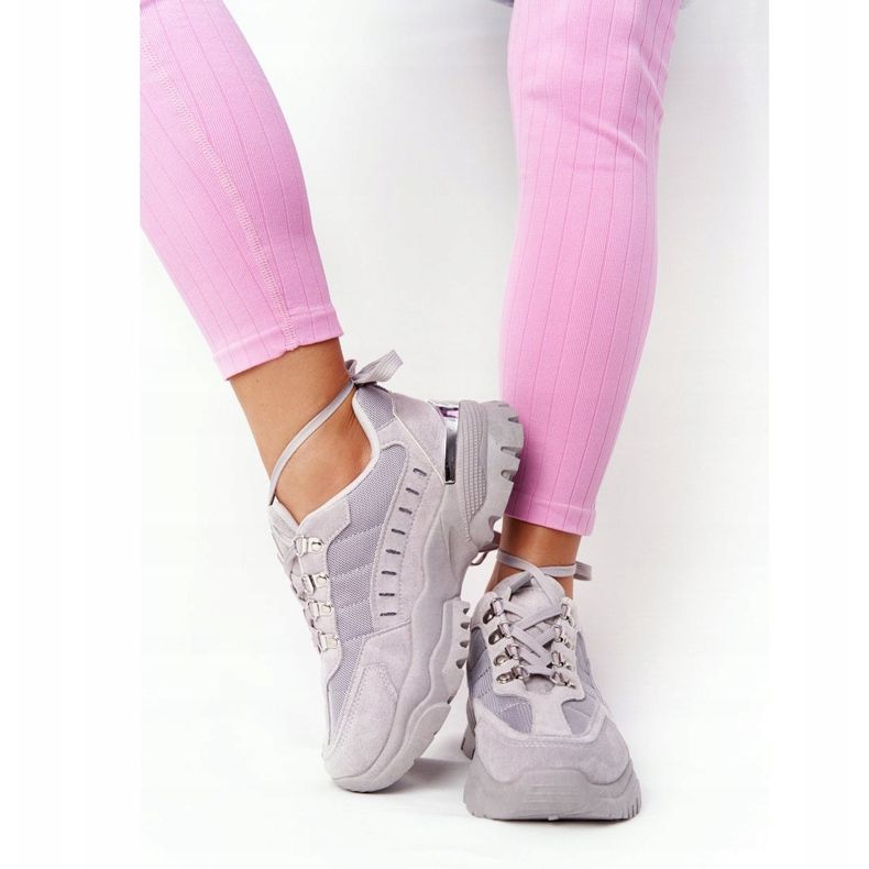 PS1 Zapatillas de mujer con suela grande gris Good Mood 2