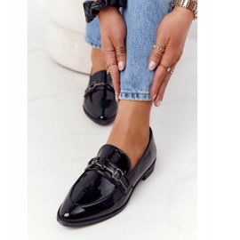 S.Barski Mocasines Mujer Elegante S. Barski Lacado Negro 1