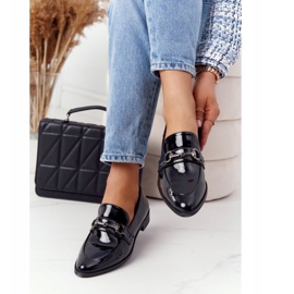 S.Barski Mocasines Mujer Elegante S. Barski Lacado Negro 3