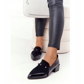 Bombas elegantes en tacones altos S.Barski Premium Black negro 5