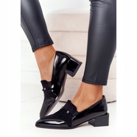 Bombas elegantes en tacones altos S.Barski Premium Black negro 4