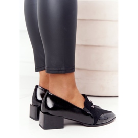 Bombas elegantes en tacones altos S.Barski Premium Black negro 3