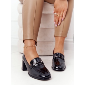 Bombas elegantes en tacones altos S.Barski Premium Black negro 6