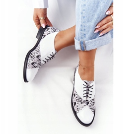 PV3 Zapatos Mujer Visconi Leather 7439294 Blanco-Negro 1