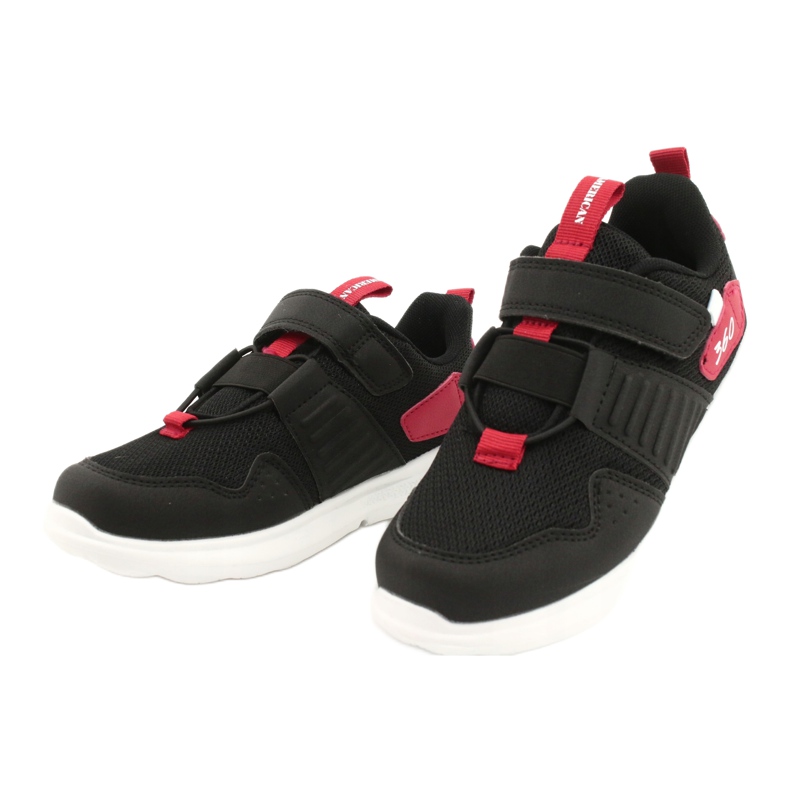 Zapatillas deportivas con plantilla de piel American Club AA06 negro 2