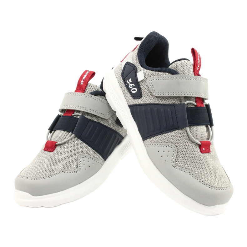 Zapatillas deportivas American Club AA06 plantilla piel gris 4