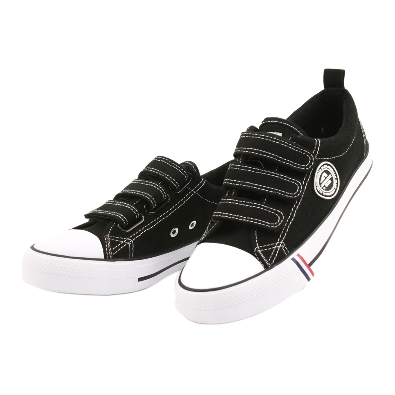 Deportivas negras con velcro American Club LH31/22 negro 1