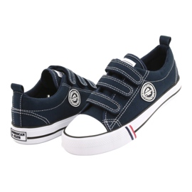 Deportivas American Club LH31/22 azul marino con velcros 2