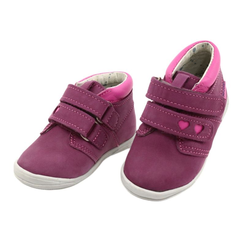 Mazurek Deportivas piel con velcro 1355 fucsia-rosa 2