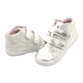 Mazurek Zapato deportivo piel con velcro 1264 plateado plata gris 3
