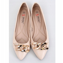 Bailarinas beige con cadena CD82P Beige 1