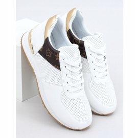 Zapatillas deportivas blancas para mujer J2140 BLANCO / MARRON 1