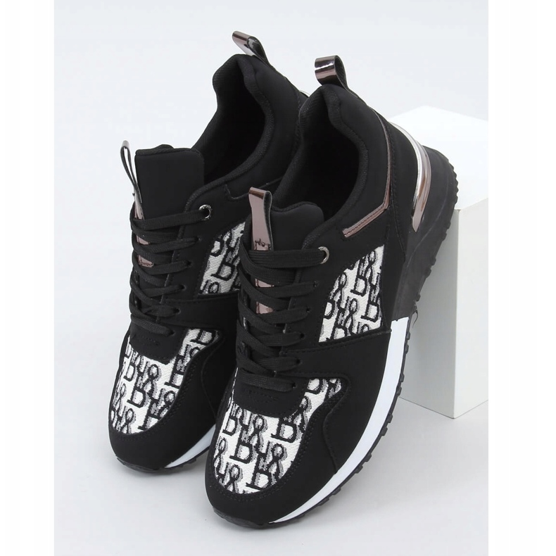 Negro AB835 Zapatillas deportivas negras 1