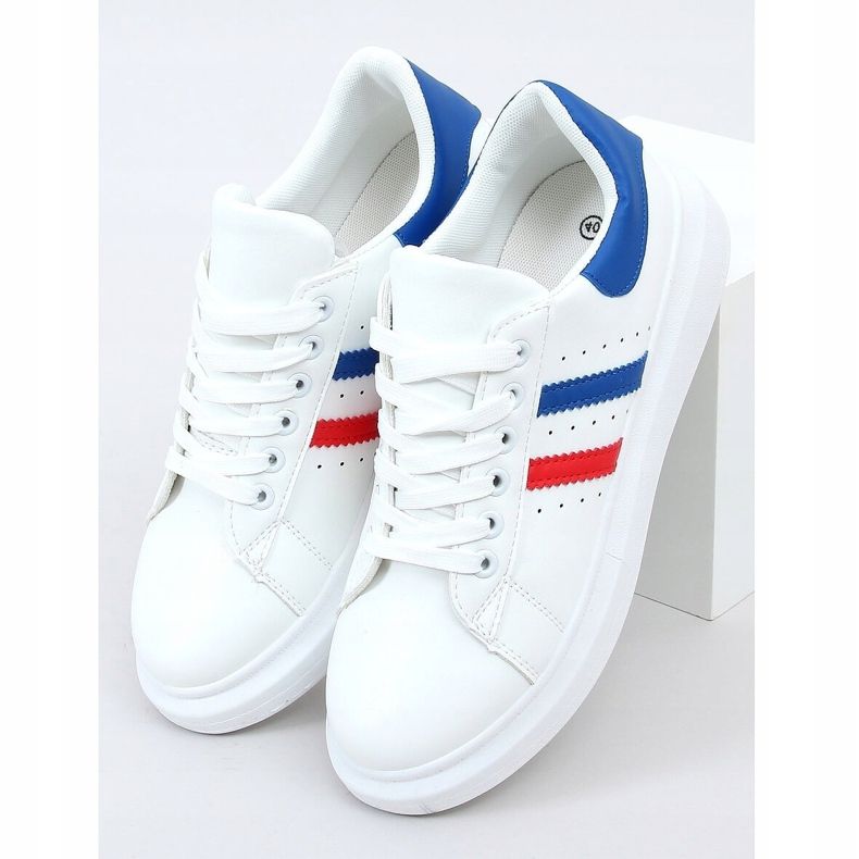 Zapatillas de mujer blancas VL139P Azul blanco 1 Zapatillas de mujer blancas VL139P Azul blanco 1