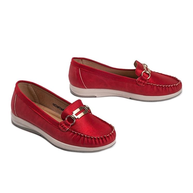 Mocasines Devin rojos brillantes 1 Mocasines Devin rojos brillantes 1