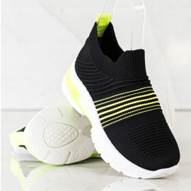 SHELOVET Zapatillas de primavera caladas negro amarillo 1