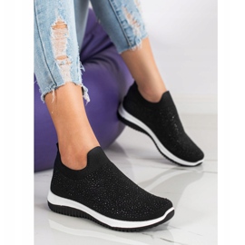 Renda Zapatillas sin cordones para la primavera negro 2