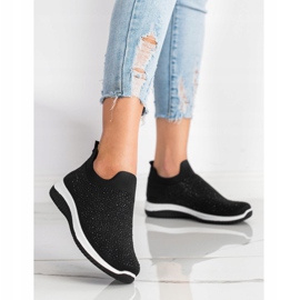 Renda Zapatillas sin cordones para la primavera negro 3