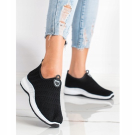 SHELOVET Zapatillas ligeras sin cordones negro 1