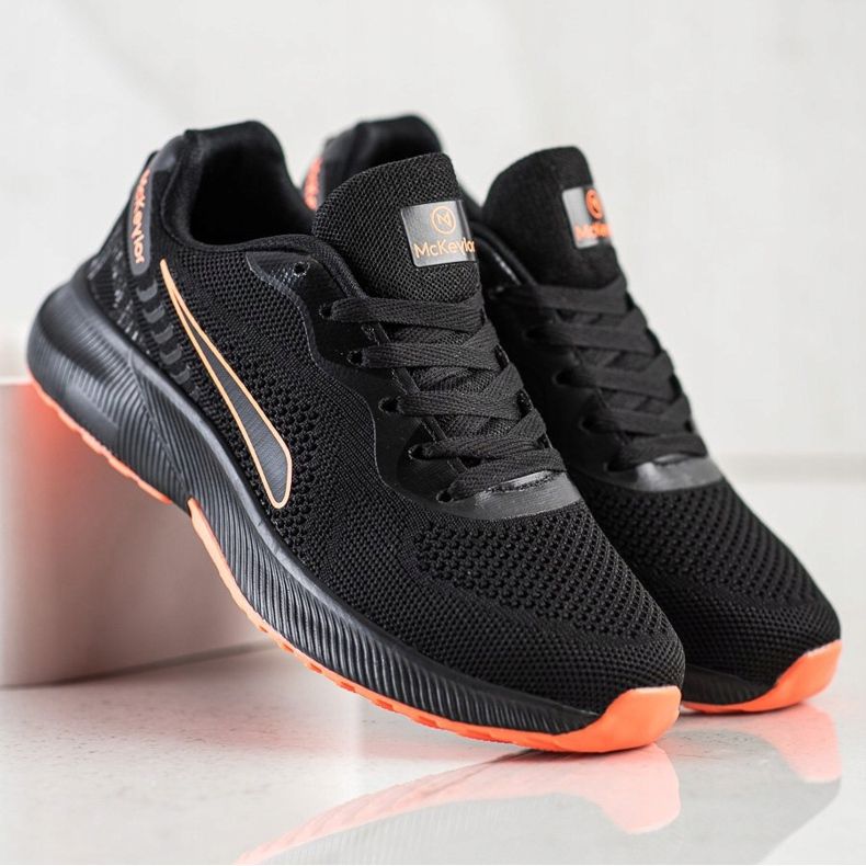 Mckeylor Calzado deportivo con cordones negro naranja 1