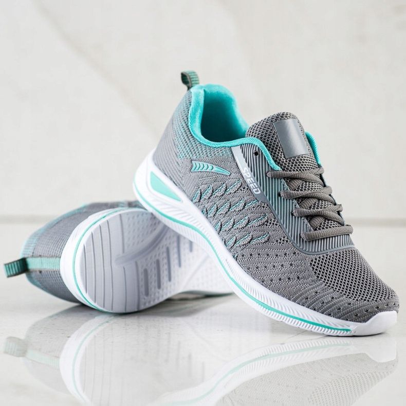 Bona Zapatos deportivos para correr Speed gris verde 2 Bona Zapatos deportivos para correr Speed gris verde 2