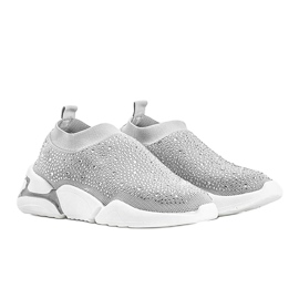 Zapatos deportivos Eva plateados sin cordones plata 1