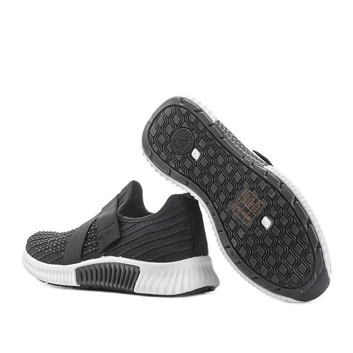 Zapatillas deportivas sin cordones Akira negras negro 1