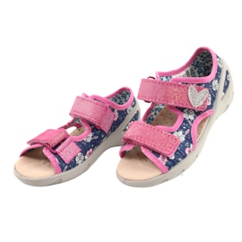 Calzado infantil befado pu 065X151 azul marino rosa plata 1