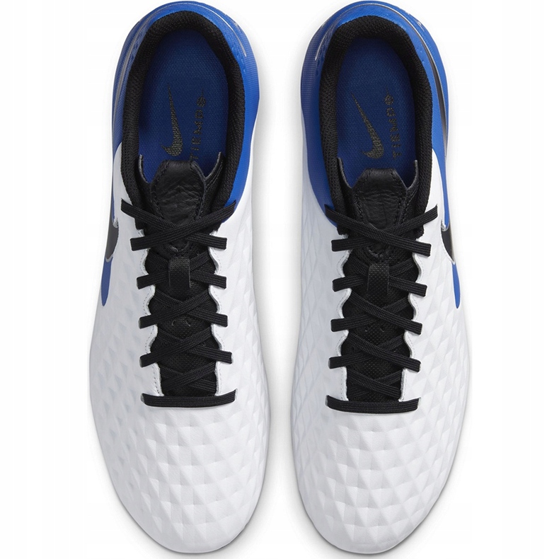 Calzado de fútbol Nike Tiempo Legend 8 Academy Sg Pro Ac AT6014 104 azul blanco 1