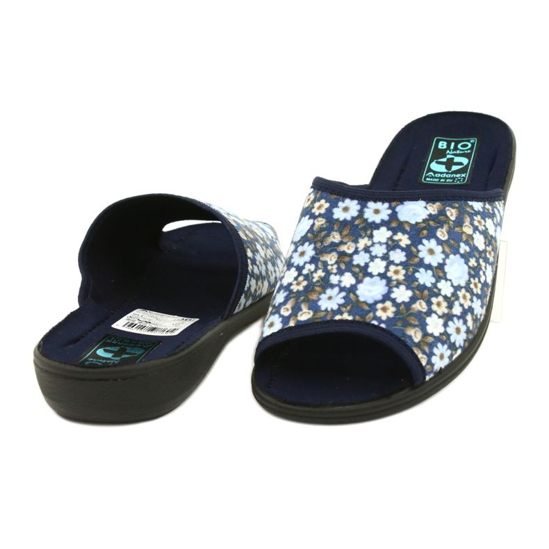 Zapatillas de flores Adanex Tęg. G1 / 2 18760 azul marino azul 3