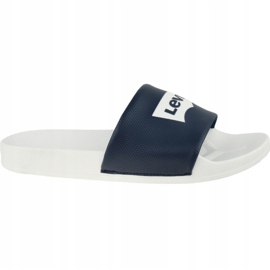 Sandalia de diapositivas con alas de murciélago de Levi's 228998-756-51 blanco azul marino 2