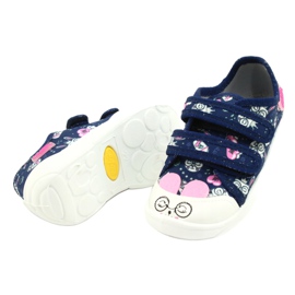 Calzado infantil befado 907P127 blanco azul marino rosado plata 2