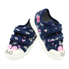 Calzado infantil befado 907P127 blanco azul marino rosado plata 3