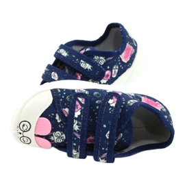 Calzado infantil befado 907P127 blanco azul marino rosado plata 4