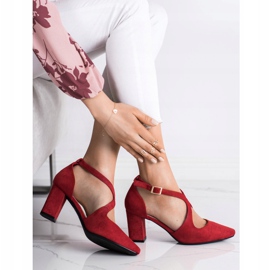 Zapatos de salón elegantes Sergio Leone rojo 4