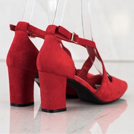 Zapatos de salón elegantes Sergio Leone rojo 2
