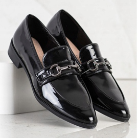 S. BARSKI Mocasines elegantes en Spitz negro 1