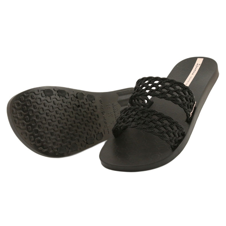 Pantuflas Ipanema Renda Fem 26506 Negro 3 Pantuflas Ipanema Renda Fem 26506 Negro 3