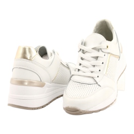 Zapatillas deportivas para mujer Filippo DP2003 / 21 blanco dorado 3 Zapatillas deportivas para mujer Filippo DP2003 / 21 blanco dorado 3