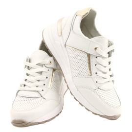 Zapatillas deportivas para mujer Filippo DP2003 / 21 blanco dorado 4 Zapatillas deportivas para mujer Filippo DP2003 / 21 blanco dorado 4