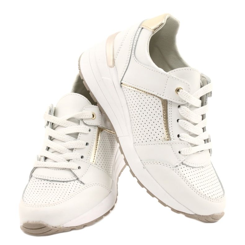 Zapatillas deportivas para mujer Filippo DP2003 / 21 blanco dorado 4 Zapatillas deportivas para mujer Filippo DP2003 / 21 blanco dorado 4
