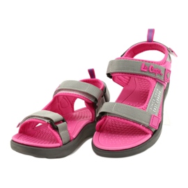 Sandalias niñas zapatos Lee Cooper 20S-TS-031 inserto de espuma rosado gris 2