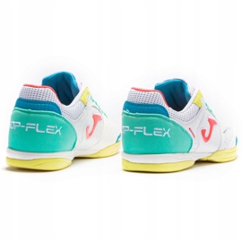 Botas de fútbol Joma Top Flex 2132 En sala blanco y de colores 3