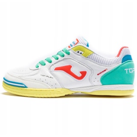 Botas de fútbol Joma Top Flex 2132 En sala blanco y de colores 1