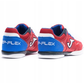Botas de fútbol Joma Top Flex 2106 En sala rojo y azul 3