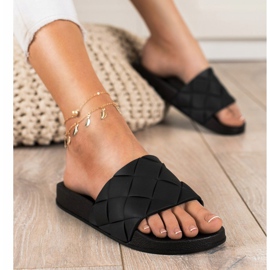 Seastar Zapatillas de goma cómodas negro 3