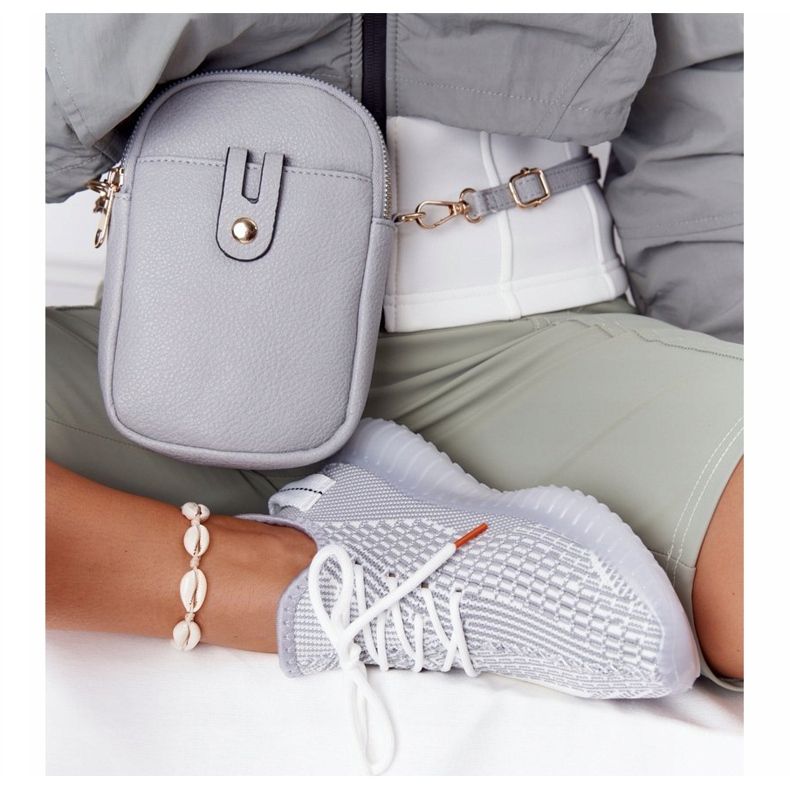 Zapatillas Deportivas Mujer Con Suela De Gel Gris Freestyler blanco 1