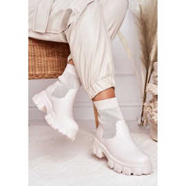 Calcetines de mujer Botas Workers White Stormy blanco 1